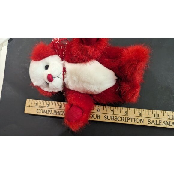 Babcock Bears Rainy red white 8" handmade 2017 German glass eyes Jointed plush - Picture 12 of 12